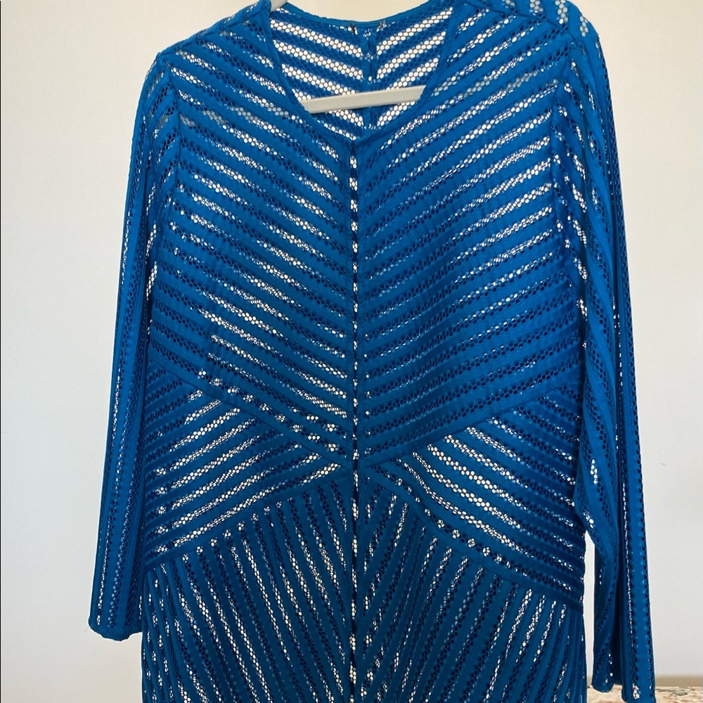 Chico’s 2 mesh topper jacket, 12-14